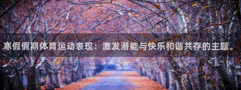 杏宇体育2官网入口：寒假假期体育运动表现：激发潜能与快乐和谐共存的主题。