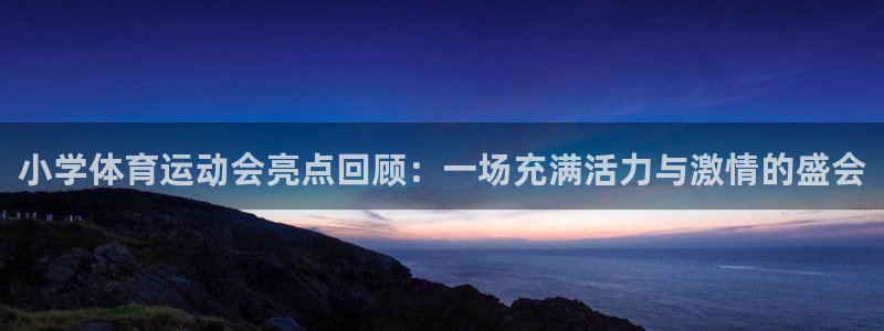 杏宇2体育登录入口：小学体育运动会亮点回顾：一场充满活力与激情的盛会